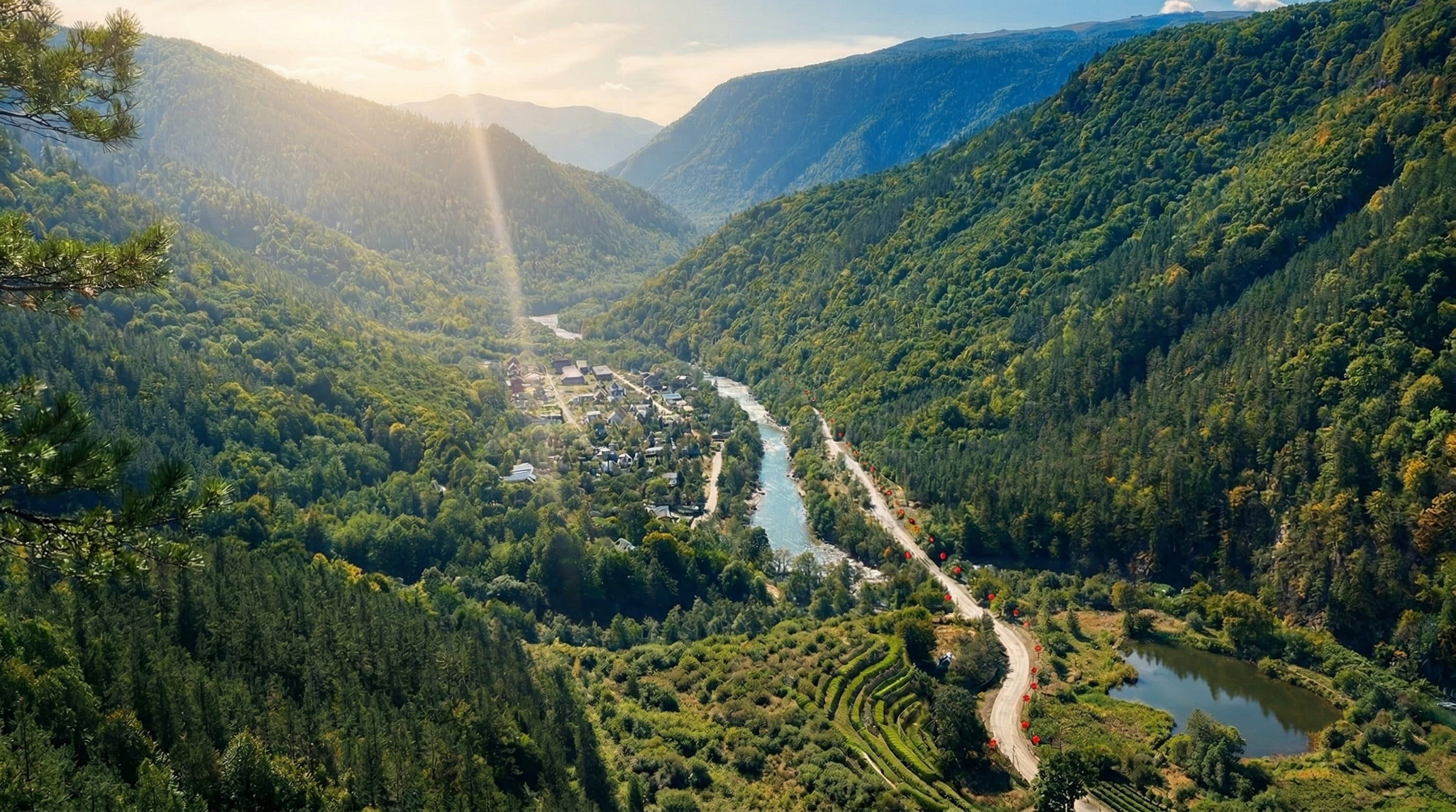 Поселок Азиатский с высоты